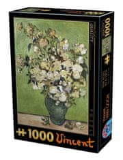 D-Toys Puzzle Růže ve váze 1000 dílků