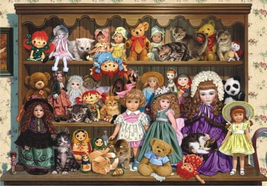 AnaTolian Puzzle Babiččina police s panenkami 500 dílků