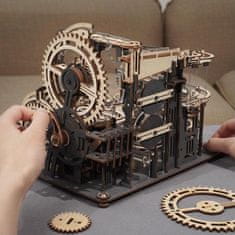 Robotime Rokr 3D dřevěné puzzle Kuličková dráha: Noční město 294 dílků