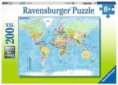 Ravensburger Puzzle Mapa světa XXL 200 dílků