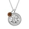 Stříbrný náhrdelník Panna ERN-VIRGO-TEZI (řetízek, 2x přívěsek)
