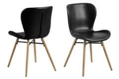 Design Scandinavia Jídelní židle George II. (SET 2 ks), černá