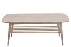 Design Scandinavia Konferenční stolek Woodstock, 120 cm, bílý dub