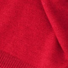NANDY Dámský šátek Teplý měkký hladký kašmír - Červené