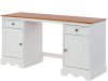 Danish Style Pracovní stůl Meliss, 160 cm, bílá / borovice