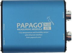 PAPOUCH Papago TH CO2 ETH: Průmyslová meteostanice pro měření koncentrace CO2, teploty, vlhkosti a rosného bodu, Ethernet