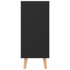 shumee Příborník černý 90 x 30 x 72 cm dřevotříska