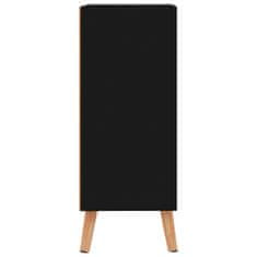 shumee Příborník černý 60 x 30 x 72 cm dřevotříska