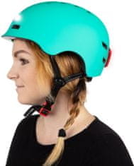 Bezpečnostní helma modrá s LED