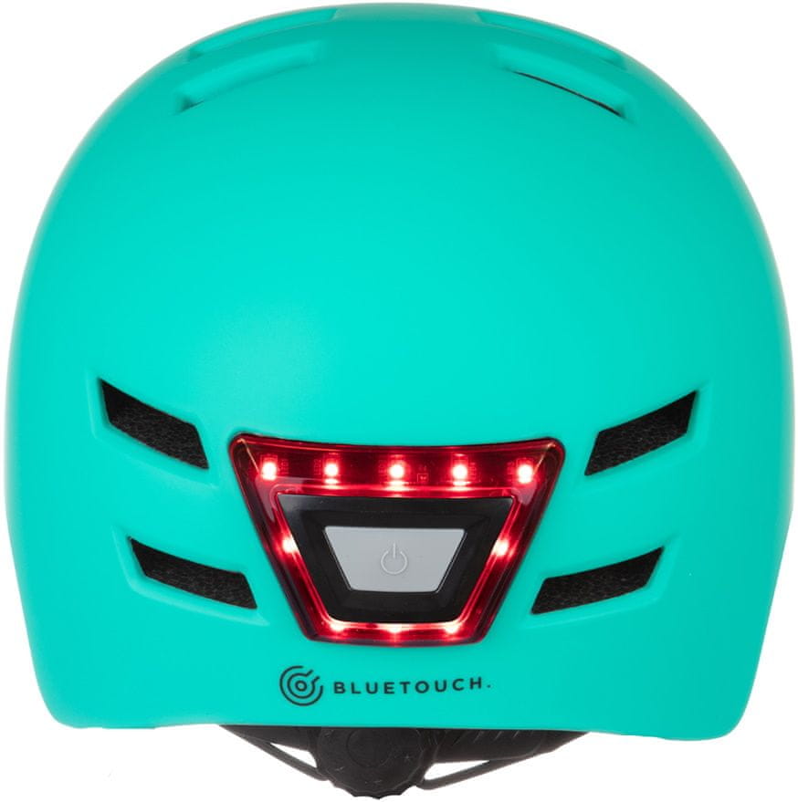 Levně Bluetouch Bezpečnostní helma modrá s LED