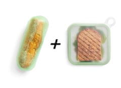 Lékué Sada silikonových obalů sandwich Lékué Reusable Sandwich & Baguette | zelený