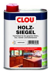 Clou EL Holz-Siegel, hedvábně matný, jednosložkový zátěžový lak na schody, stoly, kuchyně, podlahy, parapety, nábytek, hračky, pro interiér i exteriér, pro štětec, váleček i stříkání, 250 ml