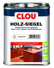 Clou EL Holz-Siegel, hedvábně matný, jednosložkový zátěžový lak na schody, stoly, kuchyně, podlahy, parapety, nábytek, hračky, pro interiér i exteriér, pro štětec, váleček i stříkání, 750 ml