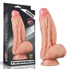 Lovetoy Lovetoy 10″ (25 cm) Dual Layered Platinum Silicone Cock