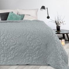 Dekorativní přehoz na postel ALARA-4 200x220 Eurofirany stříbrný