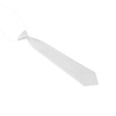 NANDY Dětská kravata, 30 cm, pro děti ve věku 2-10 let - bílá
