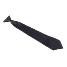 NANDY Dětská kravata, 30 cm, pro děti ve věku 2-10 let - černá