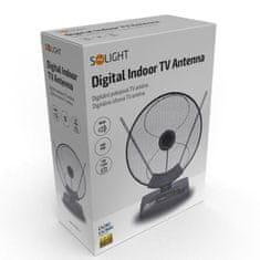 Solight pokojová anténa, DVB-T2/FM, 36dB, HP04