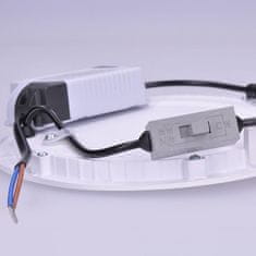 Solight LED mini panel CCT, podhledový, 24W, 1800lm, 3000K, 4000K, 6000K, kulatý, WD144