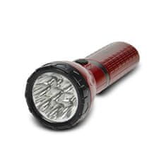 Solight LED nabíjecí svítilna, 9 x LED, červenočerná, plug-in, WN10