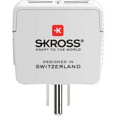 Skross cestovní adaptér USA USB pro použití ve Spojených státech, typ B, PA29USB