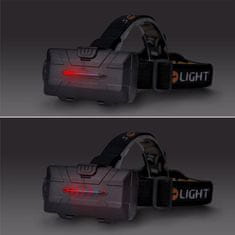 Solight LED čelová nabíjecí svítilna 550, 550lm, Li-Ion, WN35