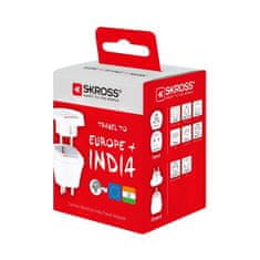 Skross cestovní adaptér India Combo pro použití v Indii, typ D, PA62