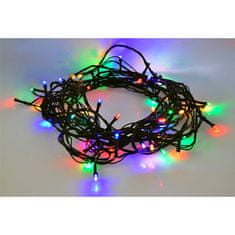Solight LED venkovní vánoční řetěz, 200 LED, 20m, přívod 5m, 8 funkcí, časovač, IP44, vícebarevný, 1V102-M