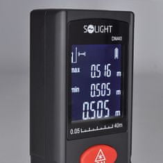 Solight laserový měřič vzdálenosti, 0,05 - 40m, DM40