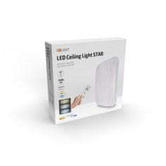 Solight LED stropní světlo Star, čtvercové, 24W,2400lm, dálkové ovládání, 37cm, WO762