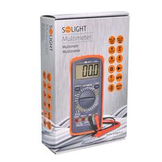 Solight multimetr, max. AC 600V/10A, max. DC 600V/10A, test diody, bzučák, hFE, kapacita, odpor, V30