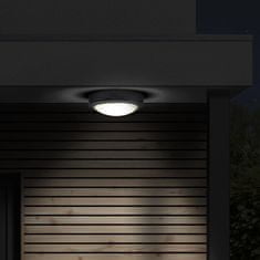 Solight LED venkovní osvětlení se senzorem Siena, šedé, 20W, 1500lm, 4000K, IP54, 23cm, WO781-G-M