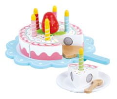 Leomark Dřevěný narozeninový dort s jahodami 247