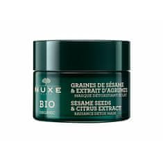 Nuxe Rozjasňující detoxikační maska BIO Sesame Seeds & Citrus Extract (Radiance Detox Mask) 50 ml