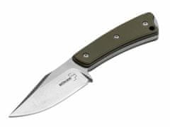 Böker Plus 02BO005 Piranha malý vnější nůž 7,5 cm, zelená, G10, pouzdro Kydex, adaptér