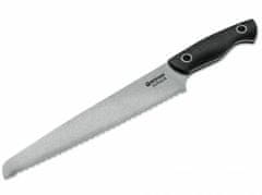 Böker Manufaktur 130281 Saga nůž na chléb 23,5 cm, Stonewash, černá, G10