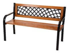 ProGarden Zahradní lavice dřevěná PALISANDR 118 x 50 x 75 cm