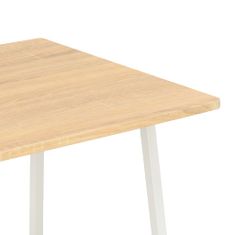 Greatstore Psací stůl s poličkami bílý a dubový odstín 102 x 50 x 117 cm