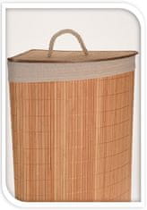 EXCELLENT Koš na prádlo rohový bambus 35 x 35 x 60 cm