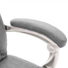 shumee Masážní kancelářská židle šedá textil