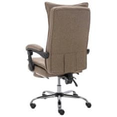 Greatstore Kancelářská židle taupe textil