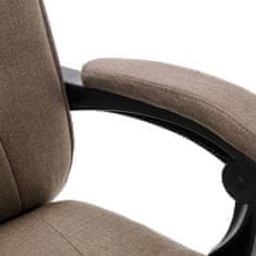 Greatstore Kancelářská židle taupe textil