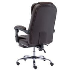 Greatstore Kancelářská židle hnědá umělá kůže