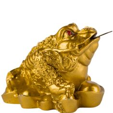 Feng shui Harmony Zlatá trojnohá žába 4cm
