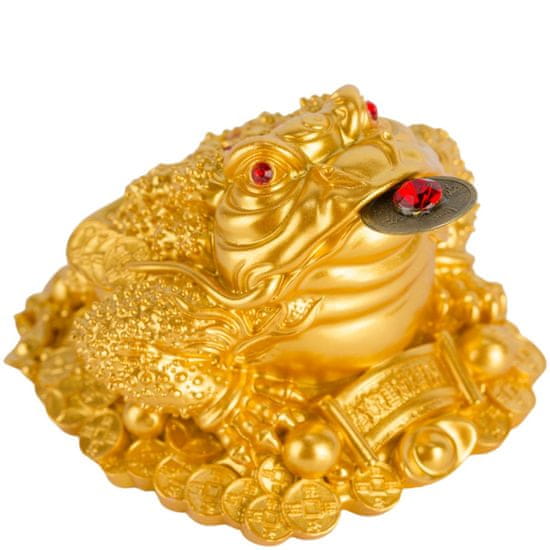 Feng shui Harmony Zlatá třínohá žába 9cm