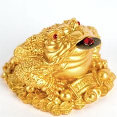 Feng shui Harmony Zlatá třínohá žába 9cm