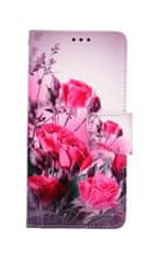 TopQ Pouzdro Realme C21Y knížkové Romantické růže 70263