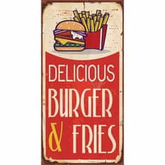 Retro Cedule Cedule Delicious Burger & Fries