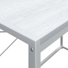 shumee Počítačový stůl bílý 110 x 60 x 138 cm dřevotříska