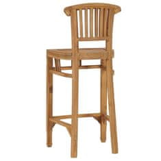 Vidaxl Barová židle masivní teakové dřevo